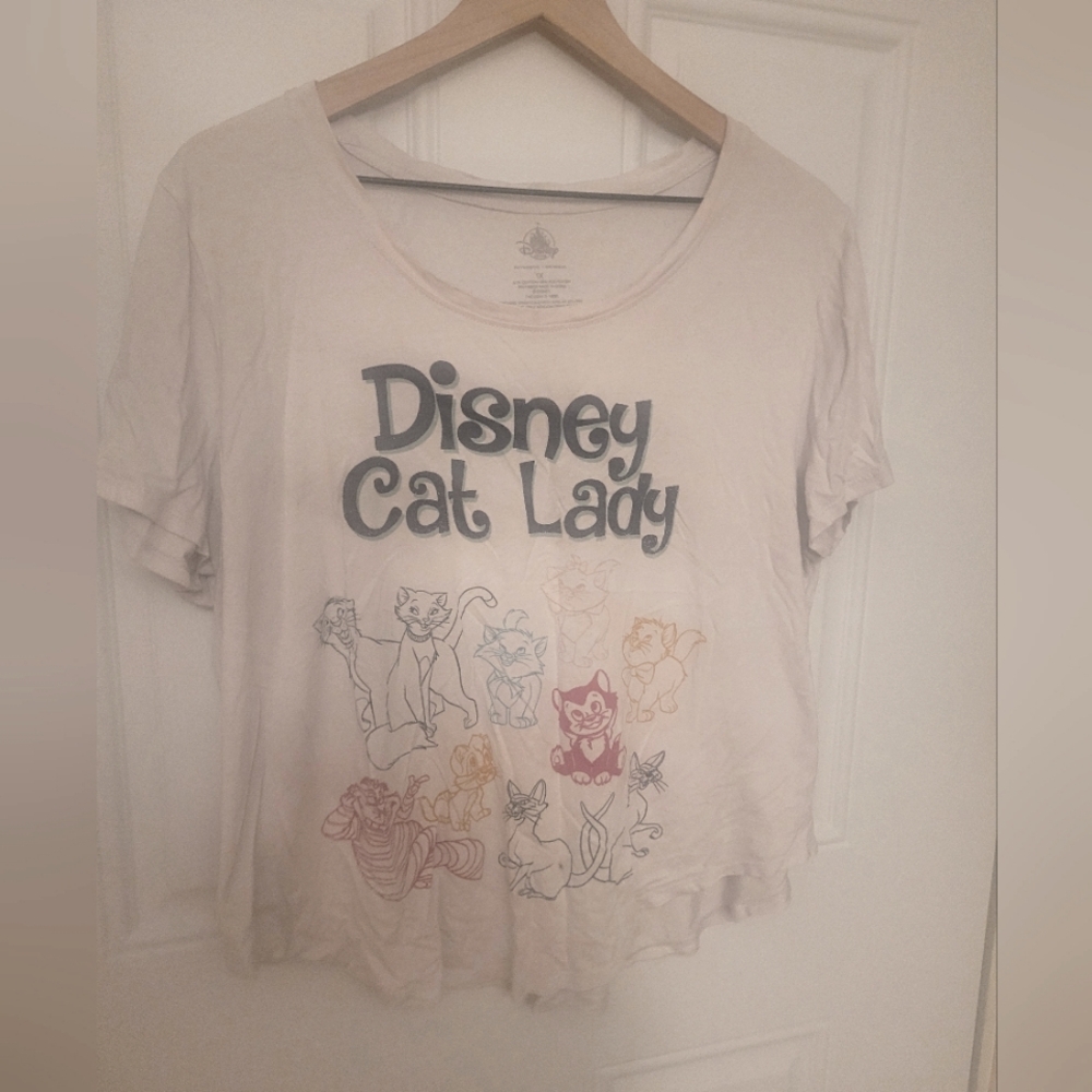 Disney Cat Lady Tee - Cream